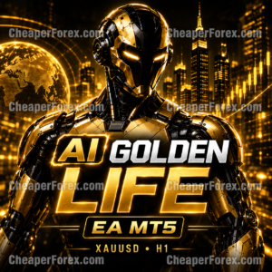 AI Golden Life EA MT5 gold trading robot watermarked promotional cover