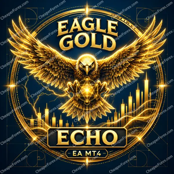 Eagle Gold Echo EA MT4 promotional cover with CheaperForex.com watermarks