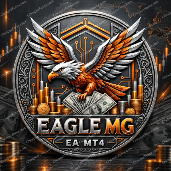 Eagle MG EA MT4 promotional cover with CheaperForex.com watermarks