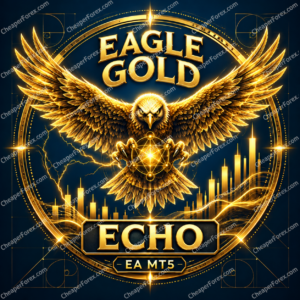Eagle Gold Echo EA MT5 promotional cover with CheaperForex.com watermarks