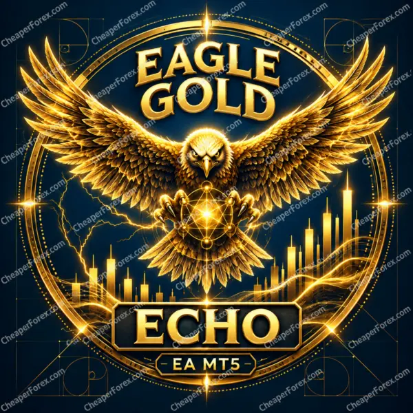 Eagle Gold Echo EA MT5 promotional cover with CheaperForex.com watermarks
