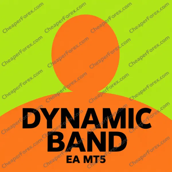 Dynamic Band EA MT5 promotional cover with repeated CheaperForex.com watermarks