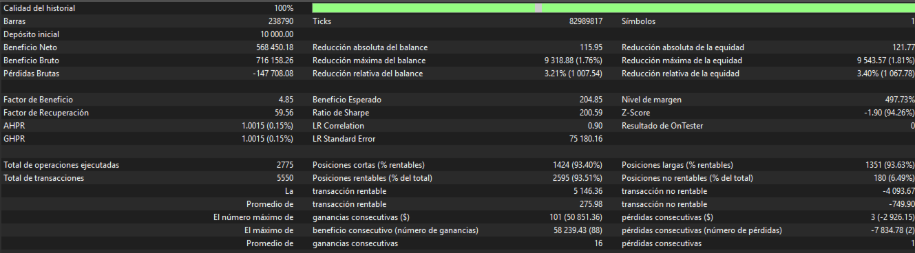 Machine larger-deposit tester report